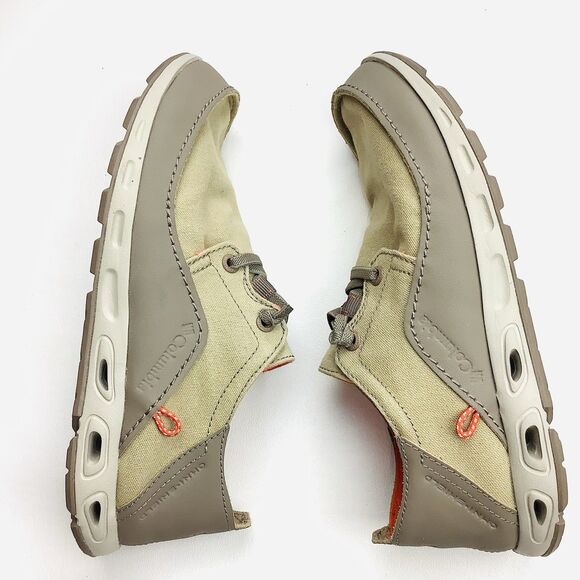 Columbia PFG Bahama Vent Relaxed Lace Boat Fishing Shoes Men's 7 W Tan Orange - Picture 4 of 10